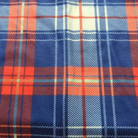 Blue Red White Plaid Long Sleeve Sheath Midi Dress - size Small - Picture 4 of 6